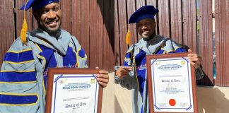 Peter Okoye Bags Honorary Doctorate Degree From Escae-Benin University, Benin Republic
