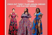 Check Out These 7 Flare Ankara Dresses For Plus Size Women
