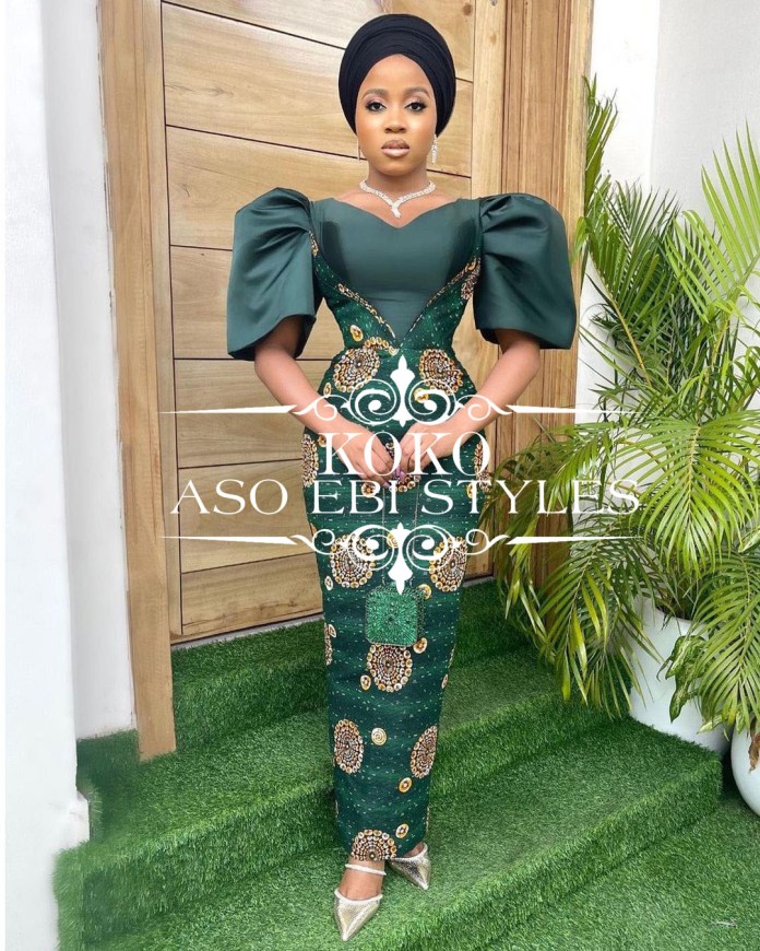 Green Aso Ebi Styles