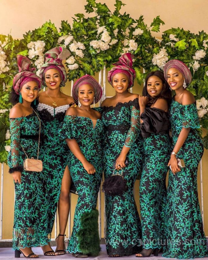 Look Every Inch Ravishing In These Dark Green Aso Ebi Styles 1