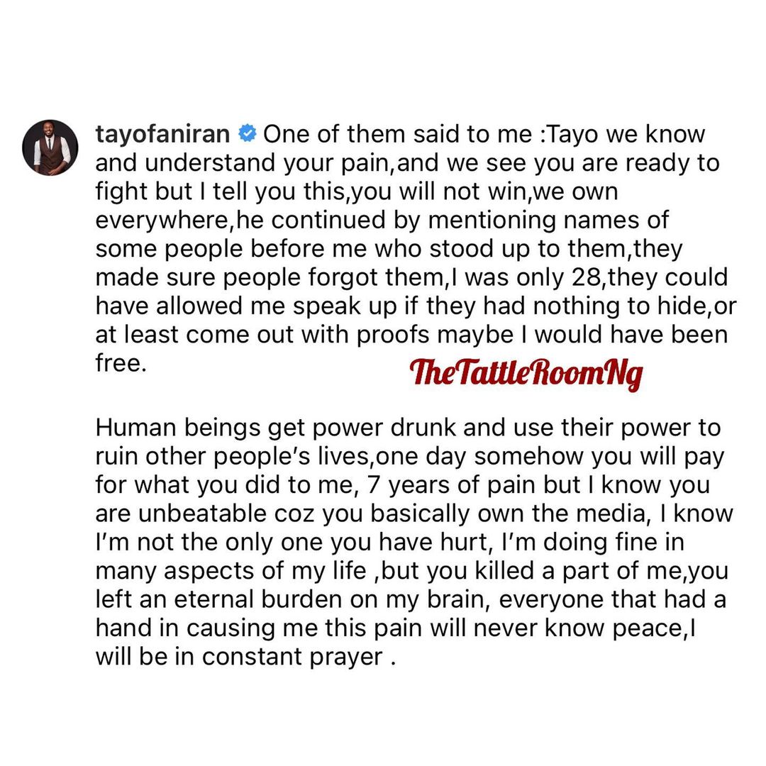 “I Was Threatened To Shut Up" - Tayo Faniran Slams Organizers Of Big Brother Africa Claims He Was Cheated Out Of Winning The Show 6