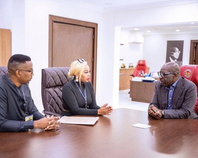 BBNaija Diana Meets With Her State Governor, Gov. Obaseki Of Edo State 3