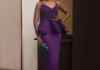 Who What Wear: Kate Henshaw Is A Vision In Custom Samuel Noon’s Purple Two-Piece