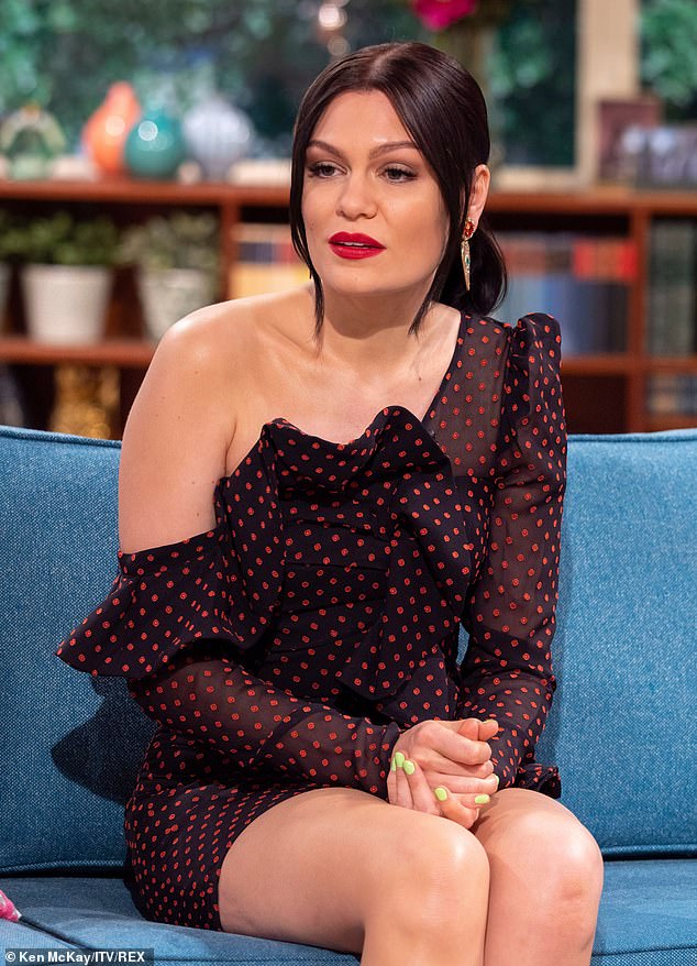 Jessie J Oozes Beauty In Polka Dots Off-Shoulder Midi Dress kokotv.nigeria Jessie J Oozes Beauty In Polka Dots Off-Shoulder Midi Dress