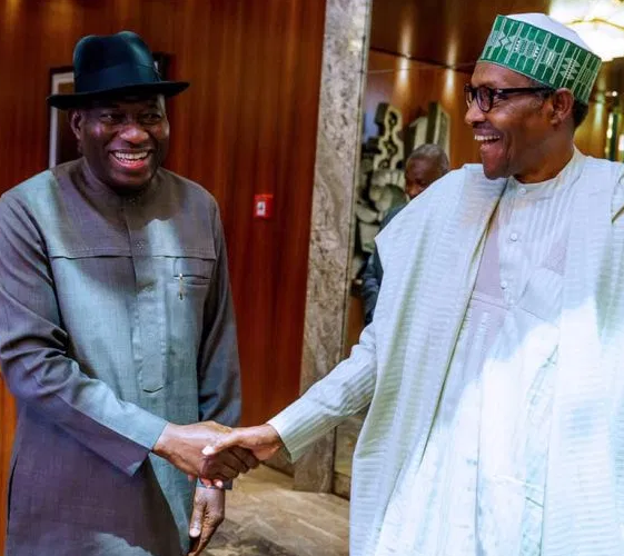 Goodluck Jonathan's Cousin Abducted By Armed Gunmen In Bayelsa 1 Goodluck Jonathan and Buhari