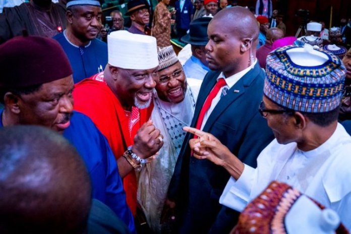 Buhari and Dino Melaye