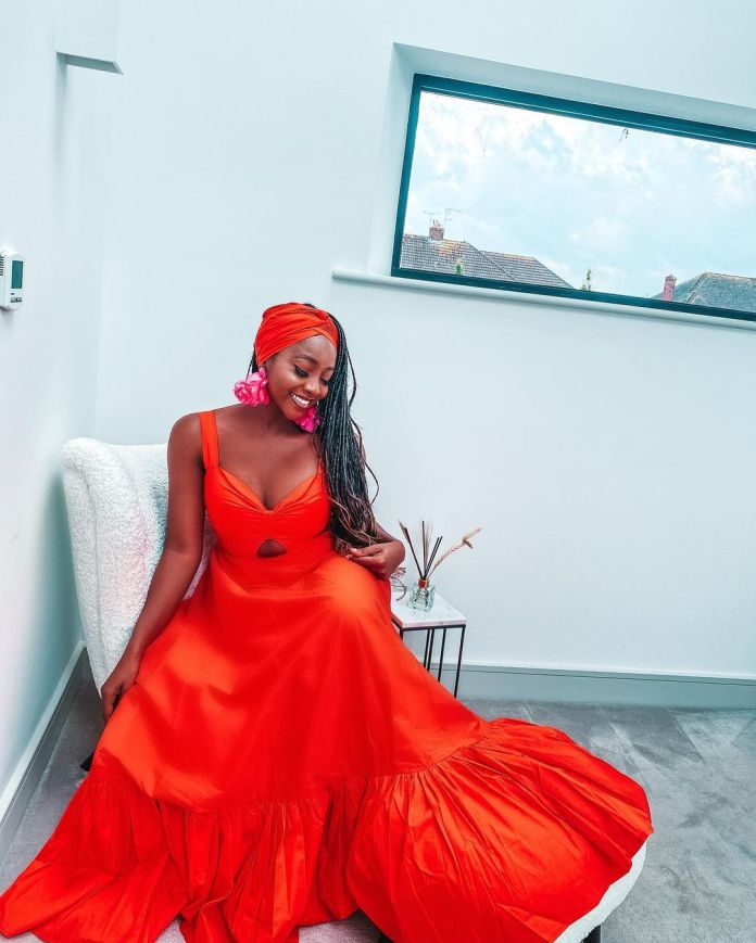 Ini Dima-Okojie Is A Bebe La Hot In This Red Spicy Outfit 2
