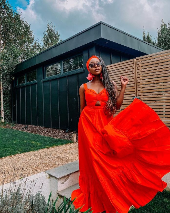 Ini Dima-Okojie Is A Bebe La Hot In This Red Spicy Outfit 4