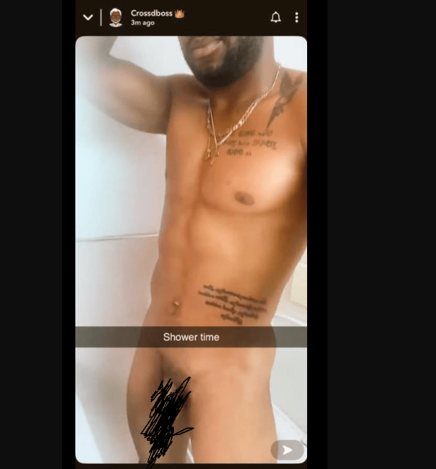 18+: BBNaija's Cross Nude Video Goes Viral Online As He Mistakenly Shares It On Snapchat (Photo) 2
