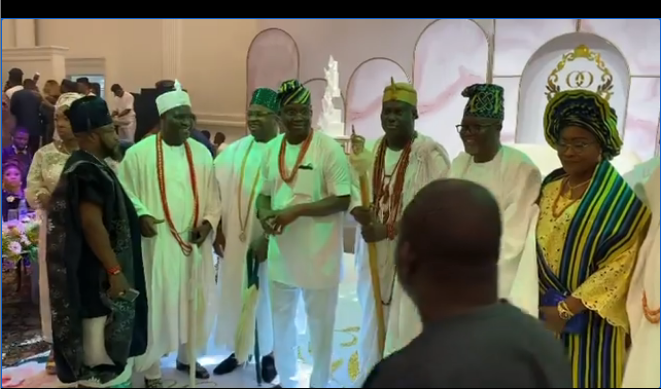 Insider: Photos From The Wedding Of Oluwalonigba, Son Of Former Ekiti State Governor Ayo Fayose And His Bride Olamide Abdul 1