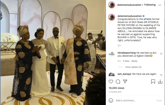 Insider: Photos From The Wedding Of Oluwalonigba, Son Of Former Ekiti State Governor Ayo Fayose And His Bride Olamide Abdul 9