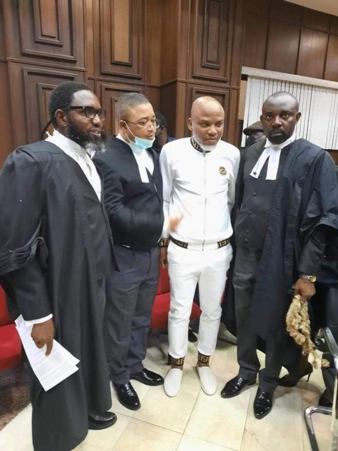 Nnamdi Kanu and Lawyers