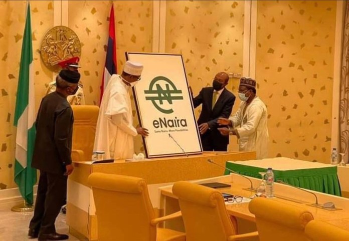 Pres. Buhari Launches eNaira As Nigeria's Digital Currency Goes Live 1 eNaira launch