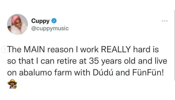 I Want To Retire At The Age Of 35 - DJ Cuppy Reveals 2