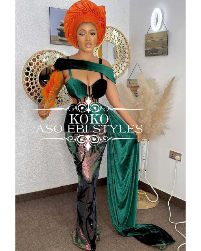 Corset and Flay Aso Ebi Styles
