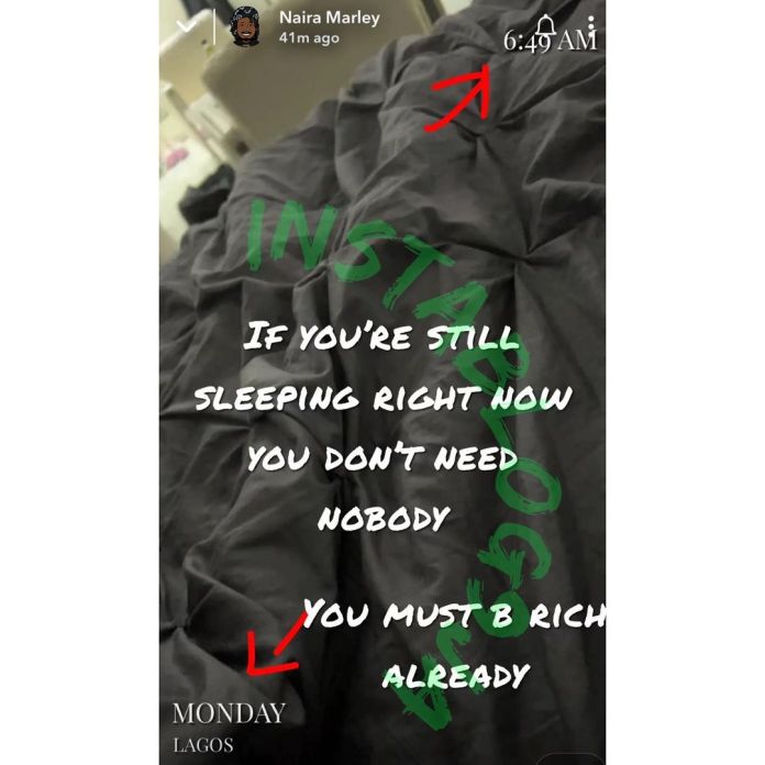 You Must Be Rich If You’re Still Sleeping On A Monday Morning - Naira Marley 3