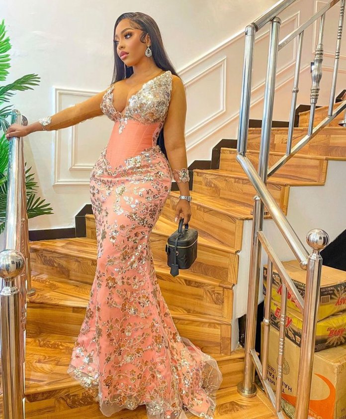 7 Sweet Peach Colour Aso Ebi Style Inspiration 8