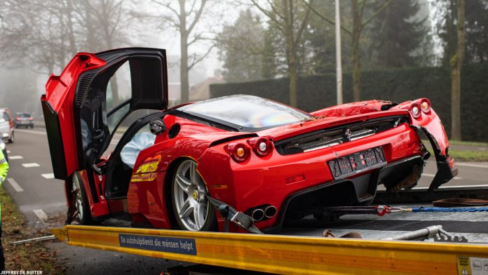Lobatan! Mechanic Crashes Rare £2.5million Enzo Ferrari On Way To Dealership 2