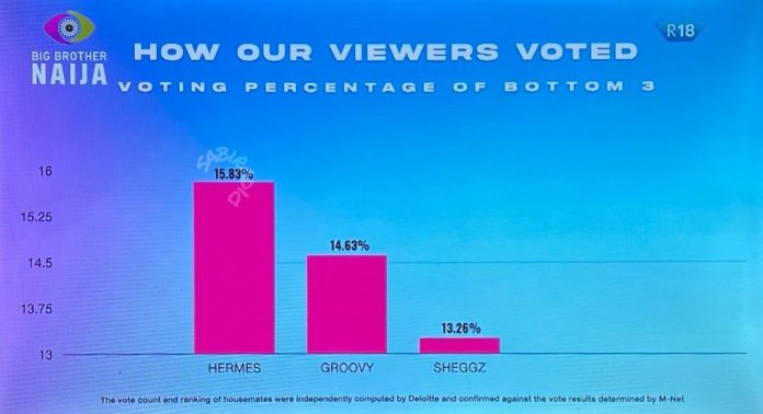 BBNaija: Hermes, Groovy And Sheggz Have Been Evicted 2
