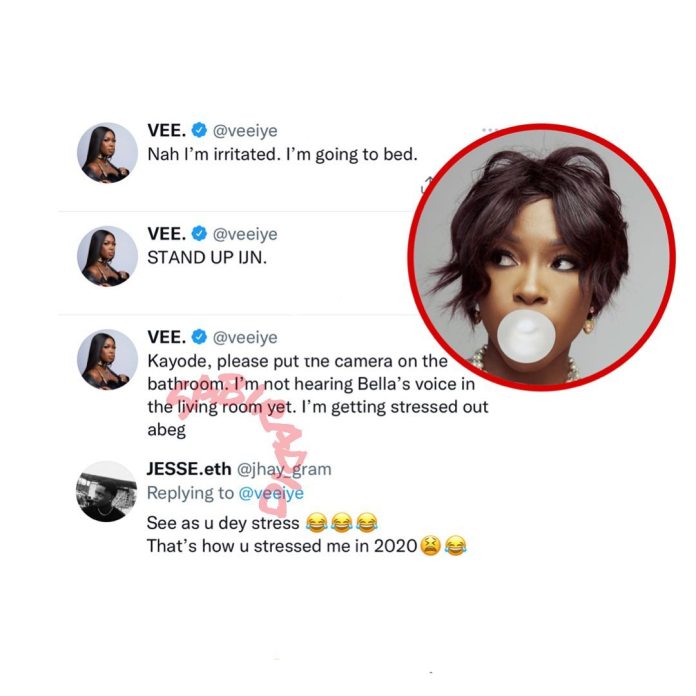 BBNaija: I'm Irritated - Vee Reacts To Sheggz Begging Bella 4