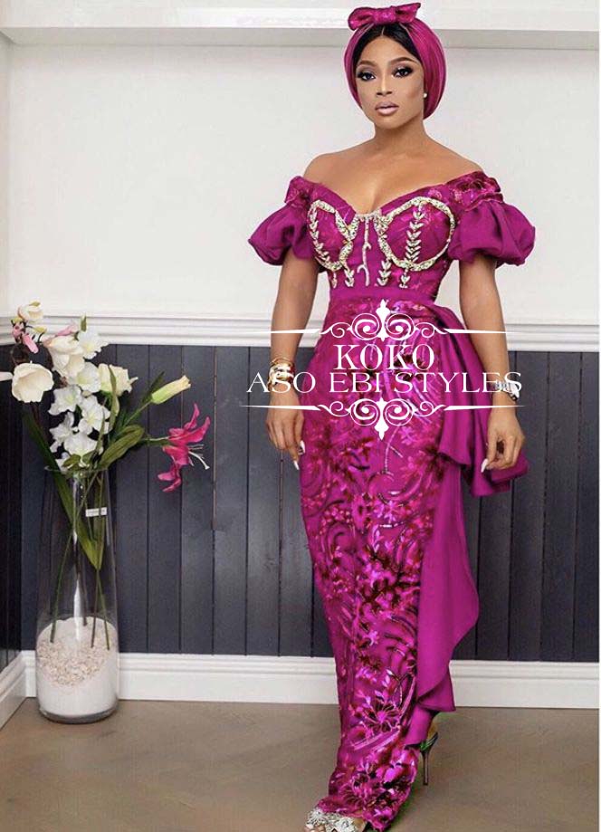 Flaunt Your Hour Glass Figure In These Sexy Aso Ebi Gown Styles 2