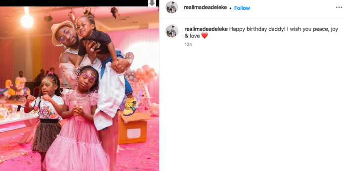 Davido's First Daughter, Imade Pays Tribute To Ifeanyi As She Celebrates Him On His 30th Birthday 2