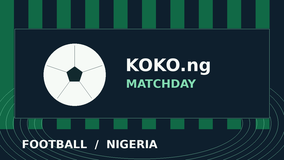 KOKO illustrated football matchday graphic
